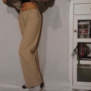 Khaki coloured jeans